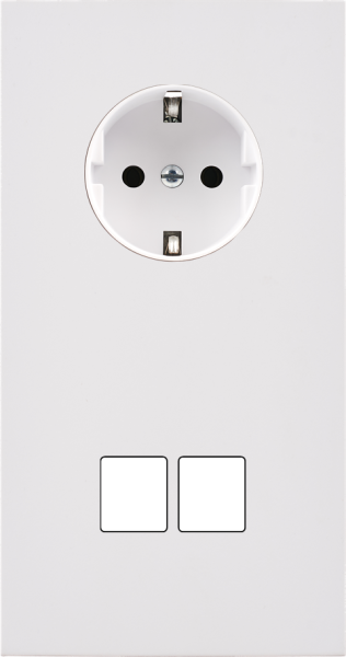 Façade désir blanc mat double verticale pck m2