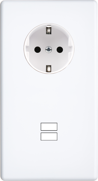 Façade hitera blanc soft touch  double verticale pck u1