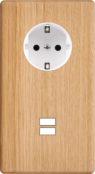 Façade hitera chene clair double verticale pck u1