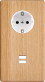 Façade hitera chene clair double verticale pck u1