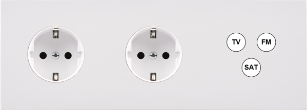 Façade désir blanc mat triple horizontale pck pck c3