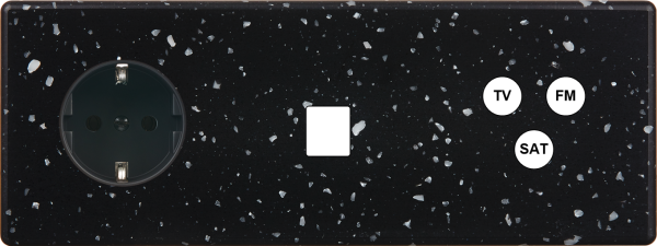 Façade hitera terrazzo noir triple horizontale pck m1 c3