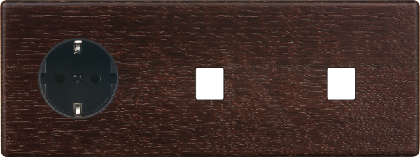 Façade hitera chene fonce triple horizontale pck m1 m1