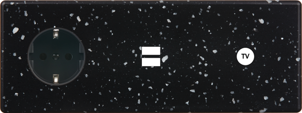 Façade hitera terrazzo noir triple horizontale pck u1 c1