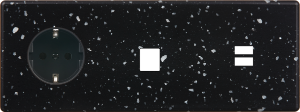 Façade hitera terrazzo noir triple horizontale pck m1 u1