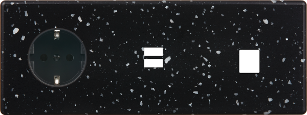 Façade hitera terrazzo noir triple horizontale pck u1 m1