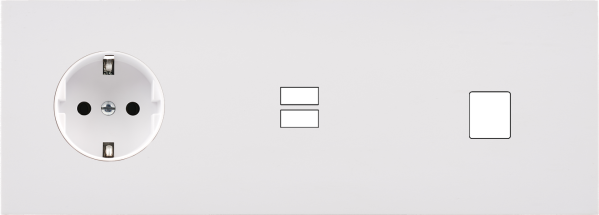 Façade désir blanc mat triple horizontale pck u1 m1