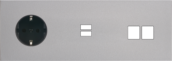 Façade désir alu mat triple horizontale pck u1 m2