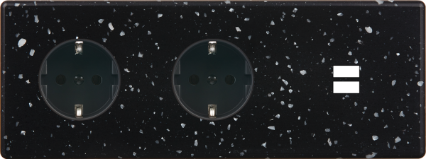 Façade hitera terrazzo noir triple horizontale pck pck u1