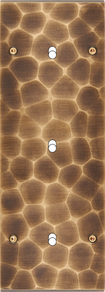 Façade fascination laiton onde triple verticale 1 basculeur 1 basculeur 1 basculeur à vis - Modelec - 353432