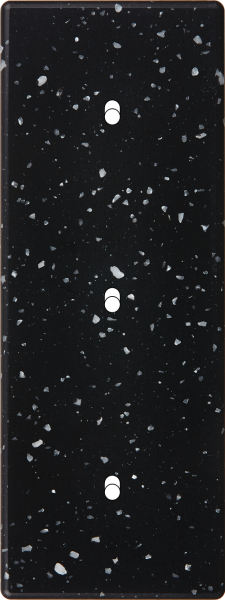 Façade Hikari terrazzo noir triple verticale 1 basculeur 1 basculeur 1 basculeur (353-486)