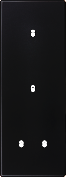 Façade Hikari noir soft touch triple verticale 1 basculeur 1 basculeur 2 basculeurs (354-482)