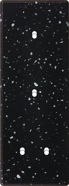 Façade Hikari terrazzo noir triple verticale 1 basculeur 1 basculeur 2 basculeurs (354-486)