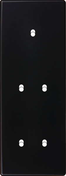 Façade Hikari noir soft touch triple verticale 1 basculeur 2 basculeurs 2 basculeurs (355-482)