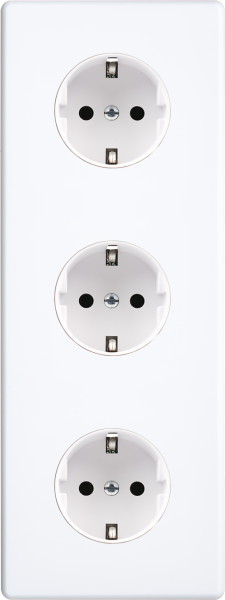 Façade hitera blanc soft touch  triple verticale pck pck pck