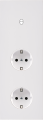 Façade désir blanc mat triple verticale b1 pck pck
