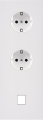 Façade désir blanc mat triple verticale pck pck m1