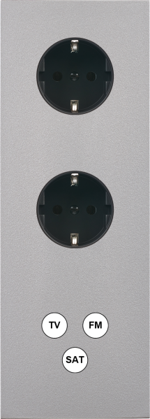 Façade désir alu mat triple verticale pck pck c3
