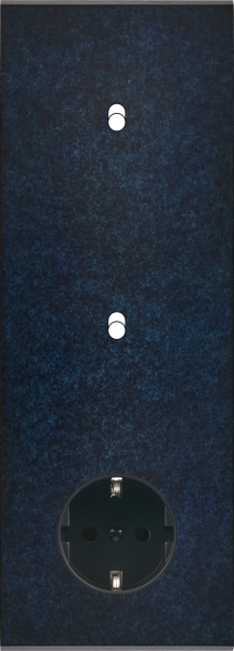 Façade fascination laiton ombre triple verticale 1 basculeur 1 basculeur 1 prise schuko  - Modelec - 366439M-K