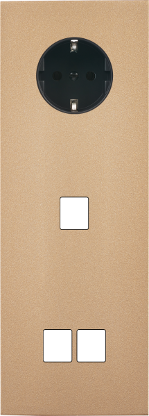 Façade désir doré mat triple verticale pck m1 m2