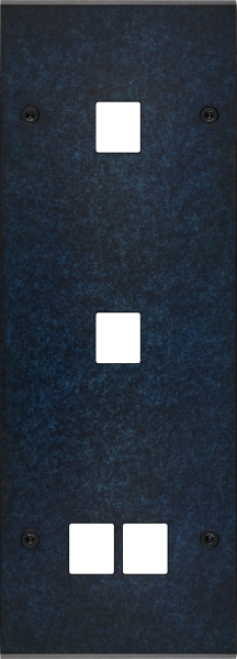 Façade fascination laiton ombre triple verticale 1 média 1 média 2 média à vis - Modelec - 371439