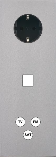 Façade désir alu mat triple verticale pck m1 c3