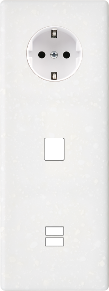 Façade hitera terrazzo blanc triple verticale pck m1 u1