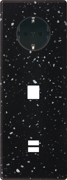 Façade hitera terrazzo noir triple verticale pck m1 u1