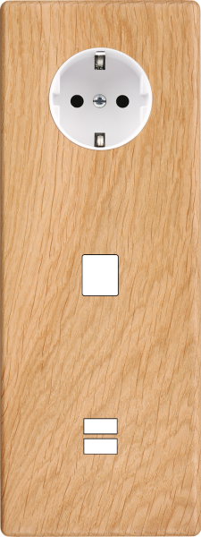 Façade hitera chene clair triple verticale pck m1 u1