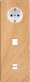 Façade hitera chene clair triple verticale pck m1 u1