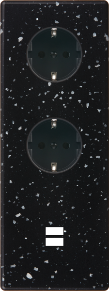 Façade hitera terrazzo noir triple verticale pck pck u1