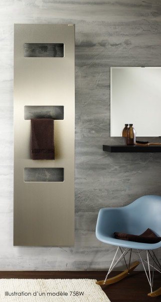 Sèche-serviette Acova Altima Spa ACAHMSI-186-060 vertical inox