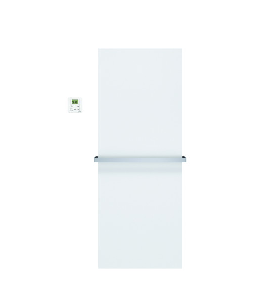 Alizéa spa el face lisse, blanc ral 9016, 350w, h 1300 / l 500 mm, barre blanc