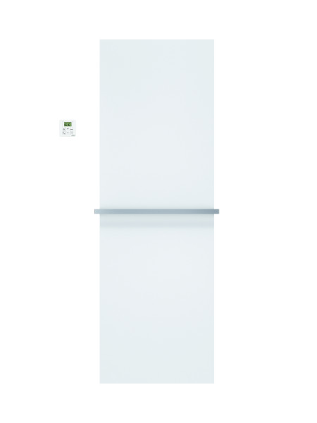 Alizéa spa el face lisse, blanc ral 9016, 750w, h 1800 / l 600 mm, barre blanc