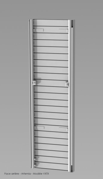 Artemia ec v face lisse, blanc ral 9216, 982 w, h 1871 mm / l 616 mm, racc 6690