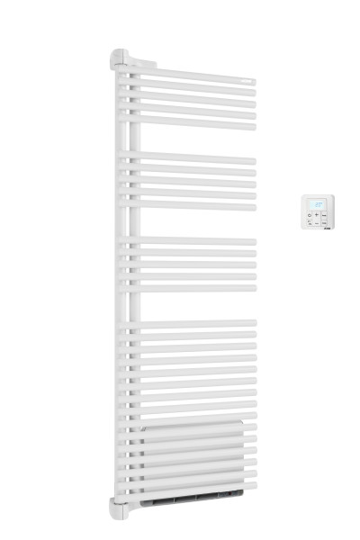 Cala twist air ec gauche, blanc ral 9016, 672w, h 1478 mm / l 496 mm