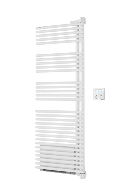 Cala twist air ec droite, blanc ral 9016, 672w, h 1478 mm / l 496 mm
