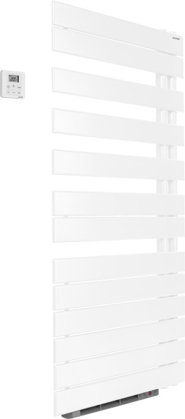Sèche-serviette Acova Fassane SPA + Air 594W asymétrique à droite - Eau chaude blanc