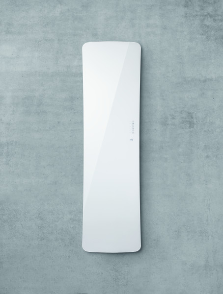 Folio glass el, surface verre en finition blanche, 800w , h 1796 mm / l 540 mm 