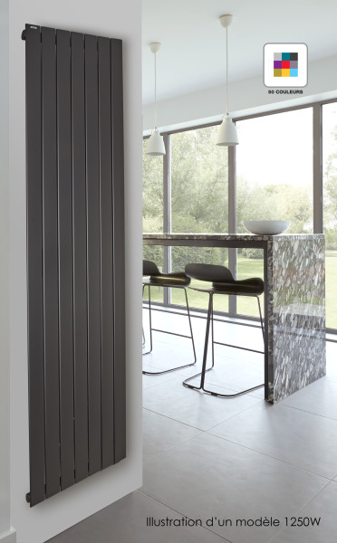 Radiateur électrique 2000W Acova Fassane Premium THXP vertical couleur H2017mm