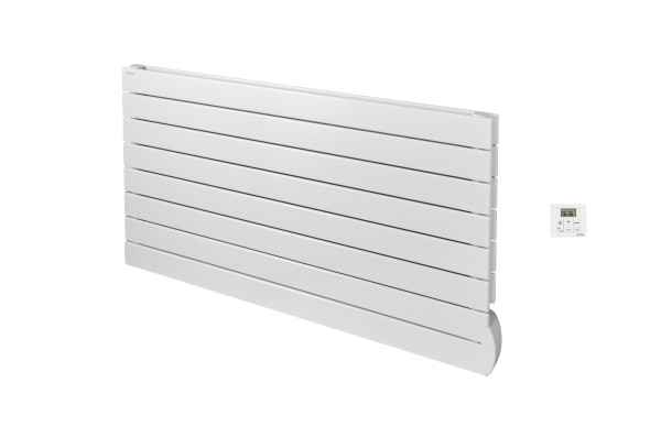 Radiateur électrique Acova Fassane premium horizontal à tubes horizontaux blanc 100W - 817mm de large