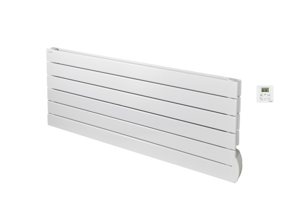 Radiateur électrique Acova Fassane premium horizontal à tubes horizontaux blanc 1000W - 1117 mm de large