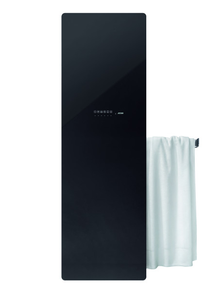 Versus el, surface verre en finition noire, 750w , h 1750 mm / l 475 mm 