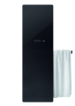 Versus el, surface verre en finition noire, 750w , h 1750 mm / l 475 mm 