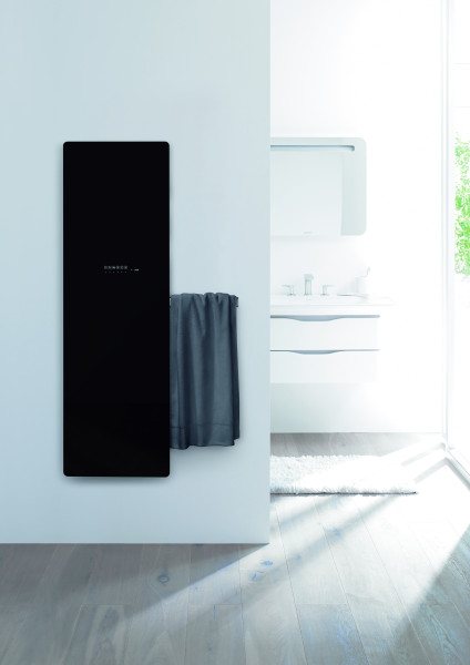 Versus el, surface verre en finition noire, 750w , h 1750 mm / l 475 mm 