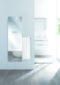 Versus el, surface verre en finition miroir, 600w , h 1500 mm / l 475 mm 