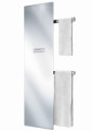 Versus el, surface verre en finition miroir, 750w , h 1750 mm / l 475 mm 