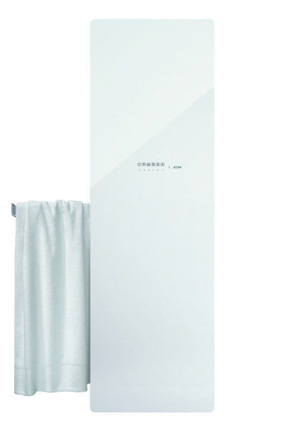 Versus el, surface verre en finition blanche, 750w , h 1750 mm / l 475 mm 