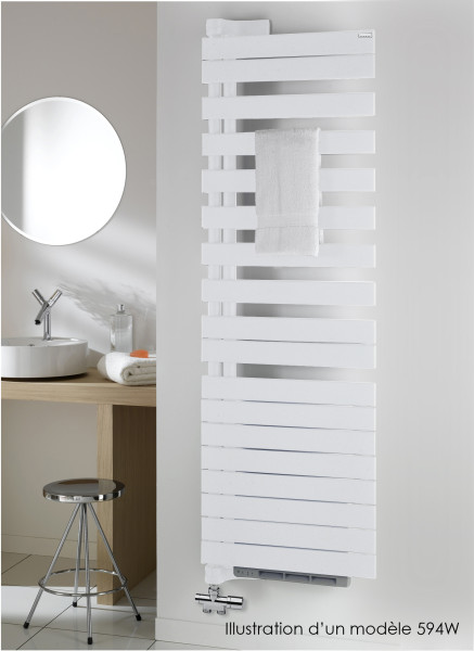 Sèche-serviette Acova Régate Twist Air ACAXRL090-055IFS Eau chaude blanc