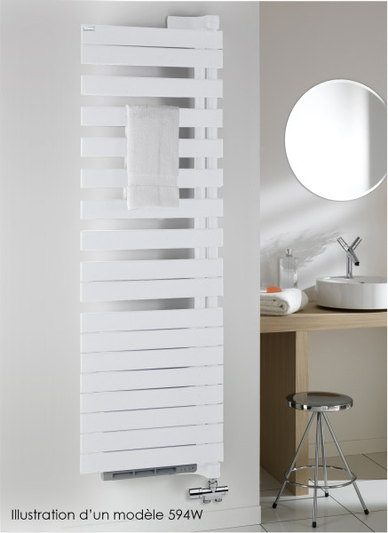 Sèche-serviette Acova Régate Twist Air ACAXRR177-055IFS Eau chaude blanc